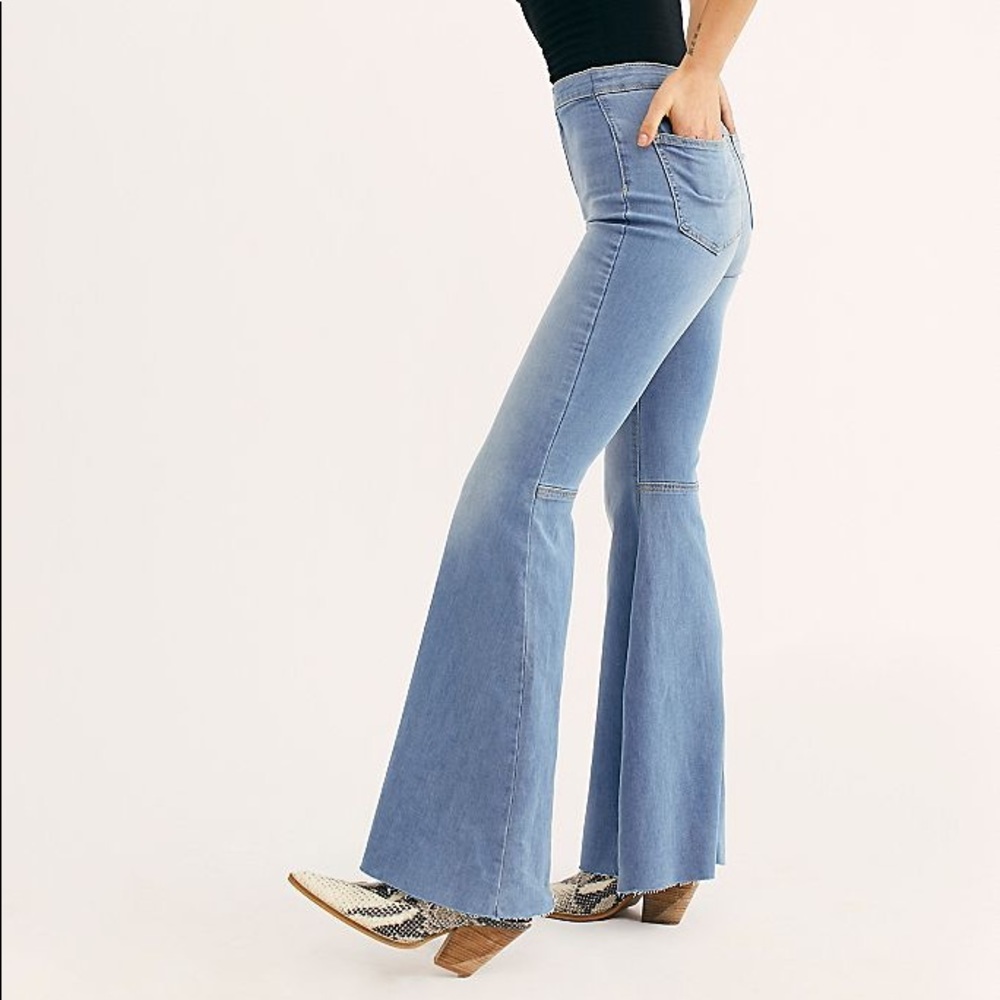 Free People Just Float On Flare Jeans